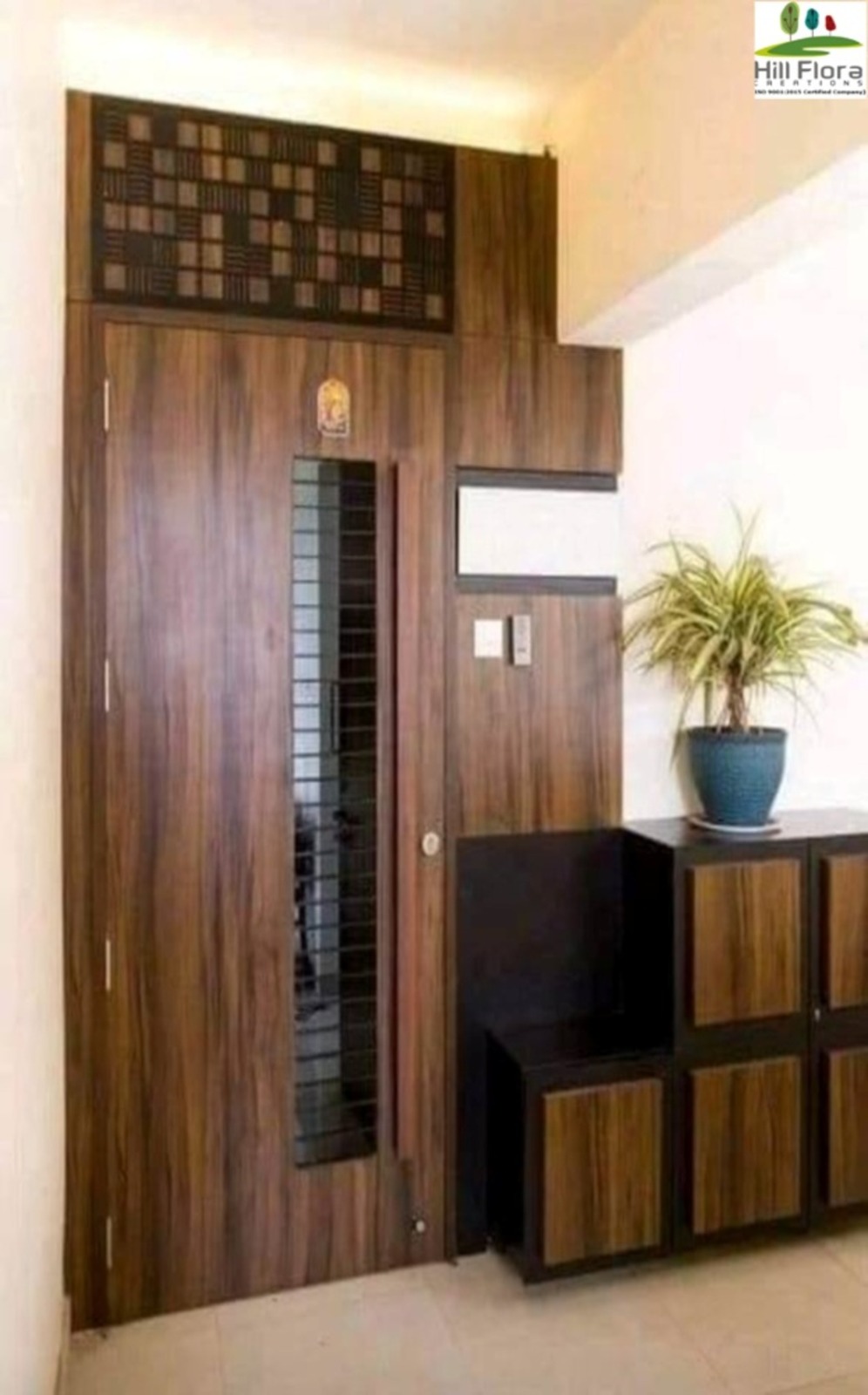 External Front Door with Shoe Rack